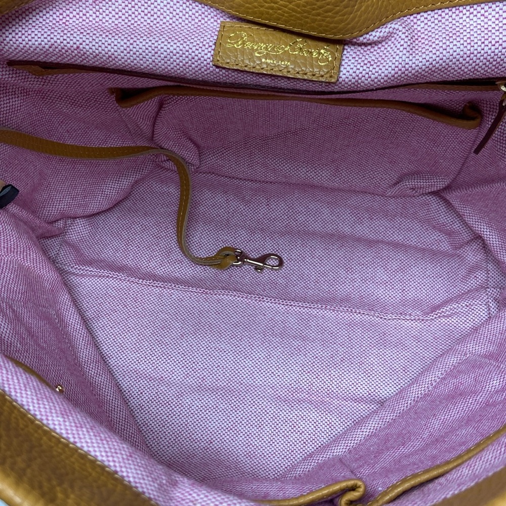 NWOT Dooney and Bourke Mustard Leather Hobo Bag with Coin Purse & Dust Bag - Picture 4 of 10